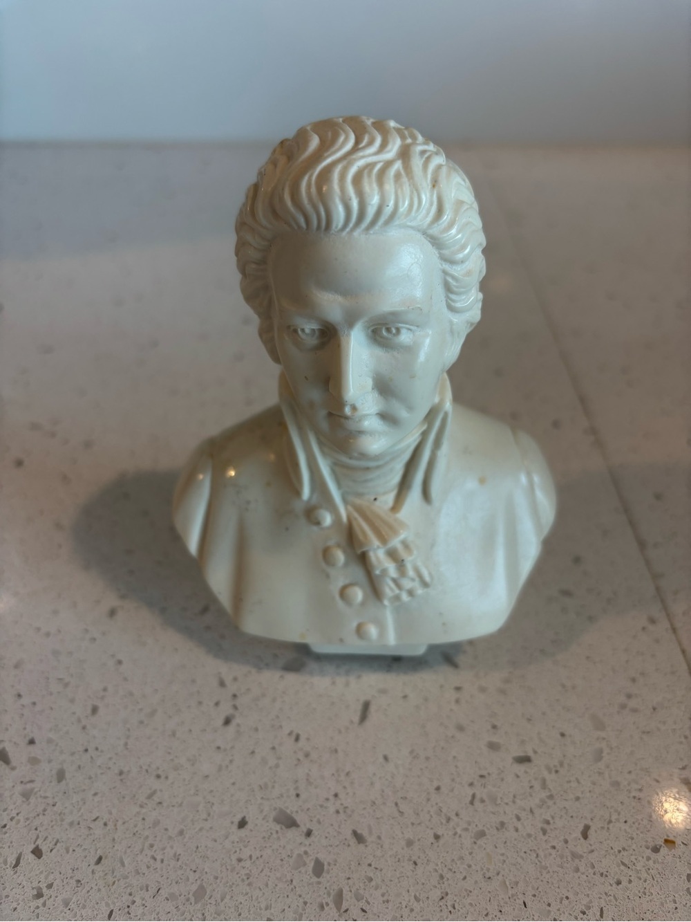Mozart Classic Ivory Bust Sculpture - Home Art Decor - Picture 1 of 4